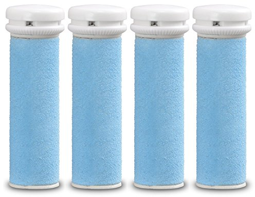 E-Cron® Ersatzrollen kompatibel mit Emjoi Micro Pedi Elektrisch Hornhautentferner, Hart 4 Stk. Hornhaut Ersatzroller