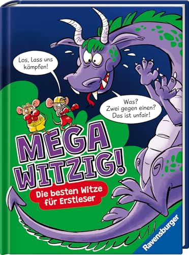 Mega witzig! Die besten Witze für Erstleser - Leseanfänger und Grundschüler - Erstlesebuch - Kinderbuch ab 6 Jahren - Lesenlernen 1. Klasse Jungen und Mädchen - Witze für Grundschüler
