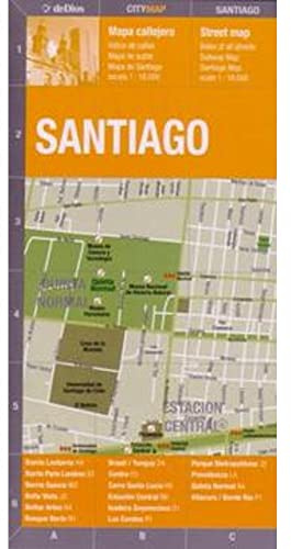 Santiago (City Map) (Spanish and English Edition)