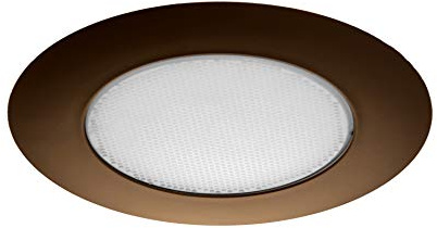 NICOR Lighting 6 inch Oil-Rubbed Bronze Recessed Shower Trim with Albalite Lens (17505OB)
