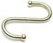Bulk Hardware BH01130 Paquet de 5 Crochets de boucher en S laiton 75 mm