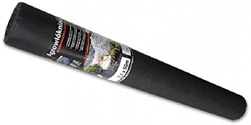 1,1 x 50 m 50gr/m2 Unkrautvlies Mulchvlies Bodengewebe Unkrautfolie Vlies schwarz