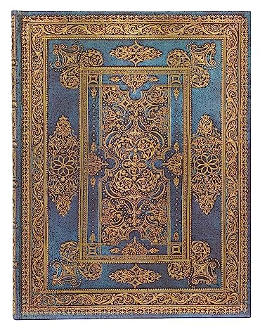 Blue Luxe (Luxe Design) Ultra Lined Hardback Journal (Elastic Band Closure): Hardcover mit Elastikbandverschluss