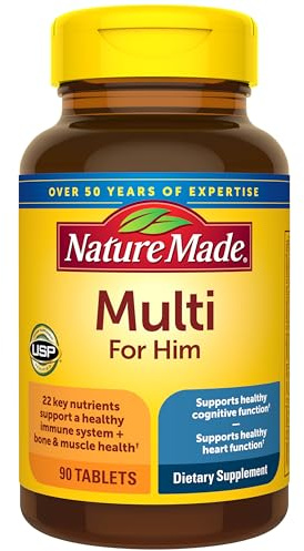 Nature Made Multivitamin for Men, Mens Multivitamin, 90 Tablets