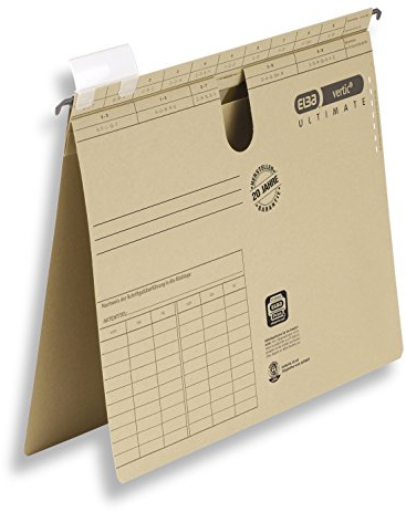 Elba Hängehefter vertic Ultimate, mit Sichtreiter, Amtsheftung, braun, 50 Stück