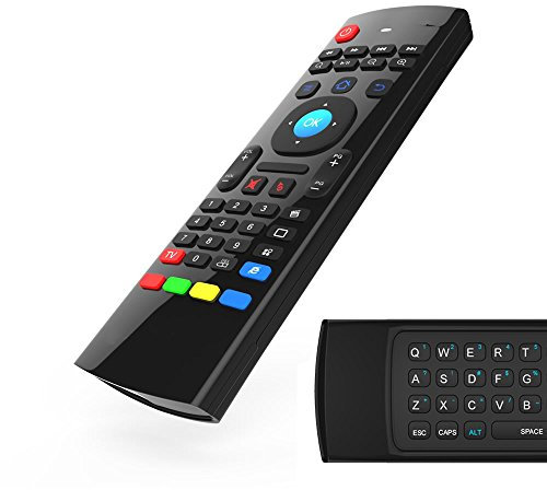 JUSTOP® F20 Air Mouse Mini Wireless Keyboard 2.4Ghz With IR Leaning Feature Best For Android TV Boxes Laptops And HTPCs