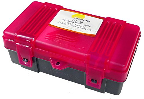 PLANO Patronenbox für Faustfeuerwaffen, für 50 Patronen im Kaliber .41 Mag, .44 Mag oder .45 Long Colt