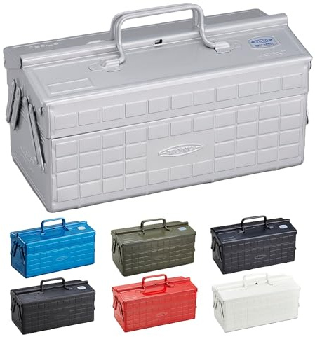 TOYO Product two-step formula toolbox made from steel ST-350 Silver