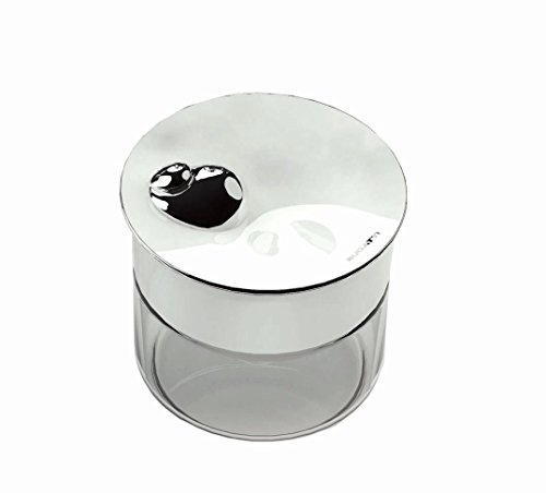 BUGATTI 22-155/20 Acqua Bocal Acier INOX/Porcelaine Blanc 11,5 x 11,5 x 33 cm