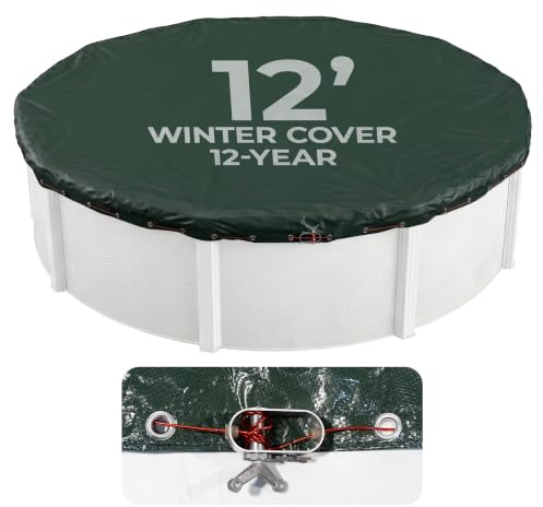 Blue Wave Arctic Armor 12-ft Round Above Ground Pool Winter Cover, Green