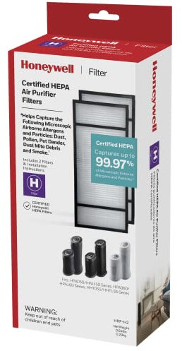 Kaz Inc Honeywell True HEPA Air Purifier Replacement Filter 2 Pack, HRF-H2 / Filter (H)