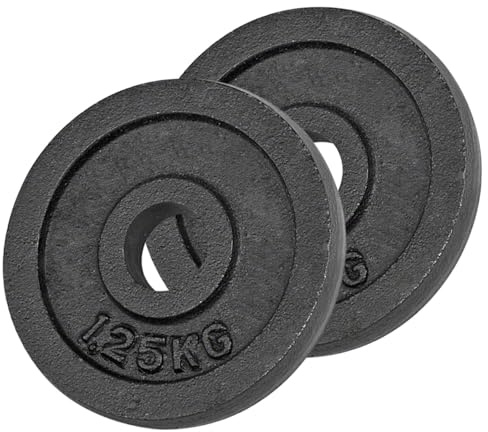 Sport-Tec Hantelscheibe aus Gußeisen 0,5kg bis 20kg, Bohrung Ø 3cm, Stück
