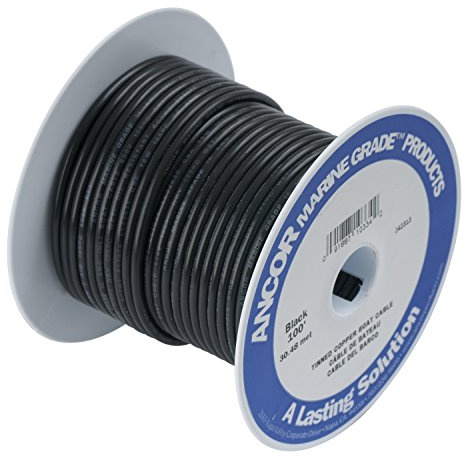 Ancor Marine Grade Primary Wire and Battery Cable (Black, 25 feet, 3/0 AWG)