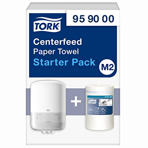 Tork Papierhandtuch Starter Pack - 959000 - M2 + Nachfüllpapier (275 Meter) | Einhandbedienung, Einheitsgröße