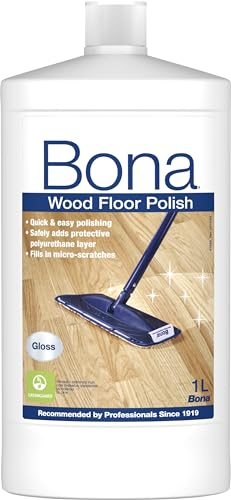 Bona Wood Floor Polish - Protect & Maintain - Gloss Finish - 1 Litre