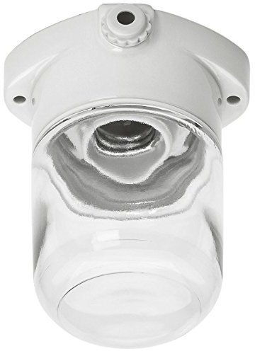 lindnerlicht LAMPSHADE, LISILUX, 1 x E27/75W, Weiß, Glas, Modern, H130mm, Rechteckig, Deckenmontage
