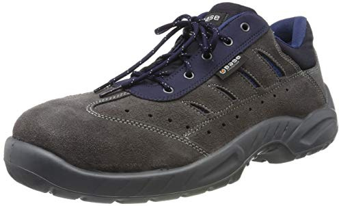BASE Protection Colosseum S1P SRC Zapato de Seguridad, Talla: 43, Color: Gris/Cobalto, B0163GCR43