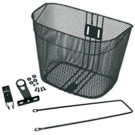 V BIKE ‎230 - Cestino anteriore da fissare alla bicicletta Spot Cruiser, Nero, 34 x 25 x 27 cm