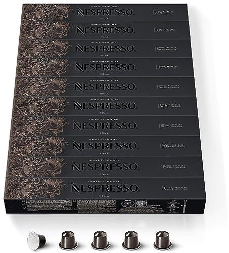 Nespresso Roma Lot de 100 capsules de café pour machines Nespresso