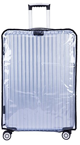 CSTOM Einfach Kofferbezug Kofferschutzhülle Kofferschutz Große Größe Transparent Luggage Koffer Cover 30 (51-54cm L x 32-34cm W x 68-75cm H)