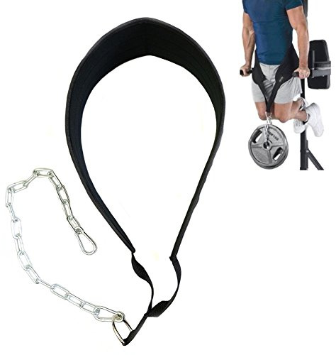 Gymforward Dip Belt with Chain Weightlifting Waist Support Belt Body Building Gym Workout Exercise Pull Up Chain Dipping Belt by Gymforward