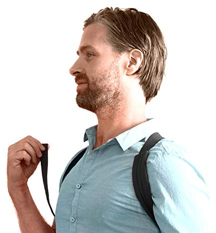 Swedish Posture® FLEXI Black S-M Straight holder Back trainer for office and leisure | against back pain | for muscle building | less tension | more self-confidence | including explanatory video