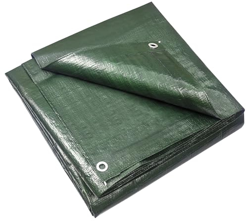 jarolift Abdeckplane Poolabdeckung Gewebeplane, Plane aus Polyethylen-Gewebe 140 g/qm, Wasserdicht Schimmelresistent Reißfest, 2 x 3 m, Grün