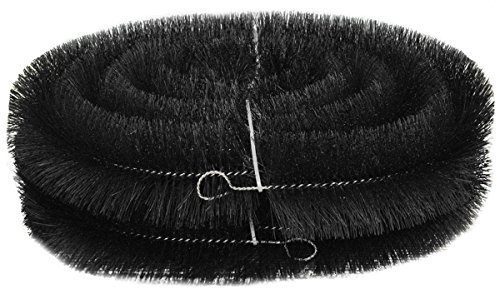 Selections Gutter Brush Guard Leaf, Moss & Debris Protection in Black 4m Roll - Pack of 2