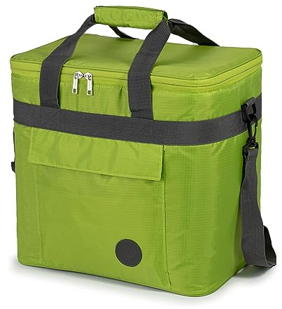 outdoorer Kylväska Cool Butler – isoleringsväska, termoväska, picknickväska för livsmedeltransport, vikbar (25 l, grön)