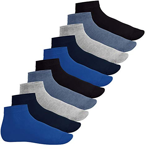 SNEAK IT! 10 Pares Calcetines Cortos Unisex – Jeans 35/38