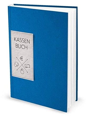 Kassenbuch DIN A4 (Hardcover) in blau zur einfachen Übersicht der Finanzen und Geld-Einnahmen u. Ausgaben; 148 Seiten; ideal auch als Geschenk! 1a Qualität