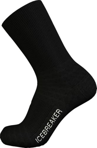 Icebreaker Herren Socken Lifestyle Light Crew, Black, XL, IBN327001XL