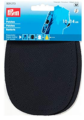 Patches Nappaleder (zum Aufnähen), Farbe:dunkelblau