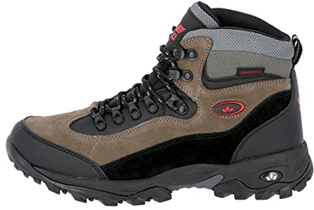 Lico, Milan, Scarpe da Arrampicata Alta, Uomo, Nero Schwarz Grau Rot Schwarz Grau Rot, 48 EU