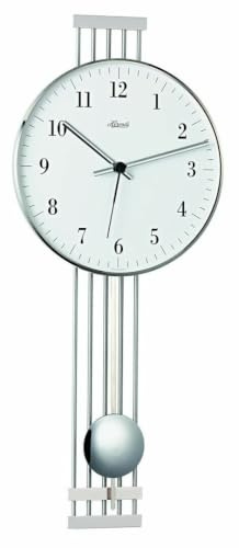 Hermle klockmanufaktur regulatör, silver
