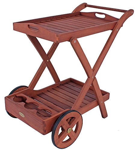 Garden Pleasure Teewagen Toledo mit 2 Etagen geölt Marke