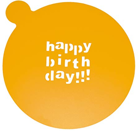 Birkmann 450165 Kuchenschablone Happy Birthday
