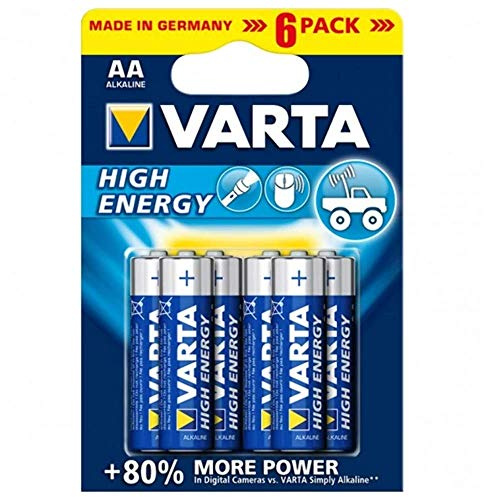 Varta - Piles Alcalines High Energy AA LR06 x 6