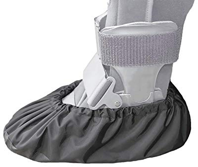 MyShoeCovers 1 Fracture Walking Boot Cover - Black, Large