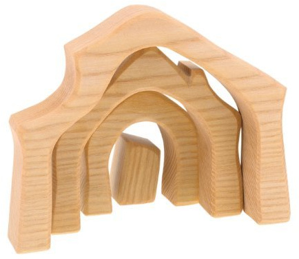 Ostheimer 66560 - Krippenstall - Minis mit Geschenkkiste