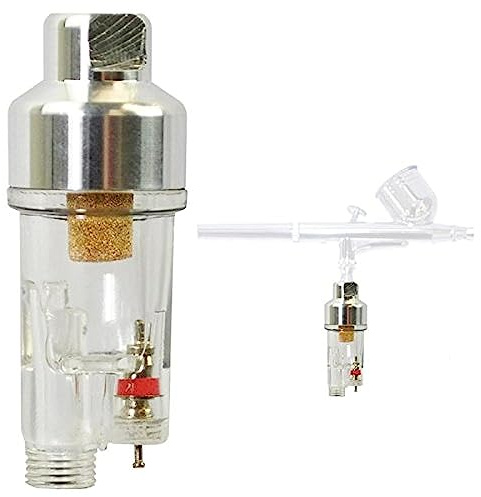 Master Airbrush In-Line Mini-Luftfilter-Wasserabscheider – 0,3 cm BSP-Gewinde – Airbrush-Feuchtigkeitsfalle und Luftkompressor-Zubehör (lässt sich direkt an Airbrush- und Schläuche mit 0,3 cm Gewinde