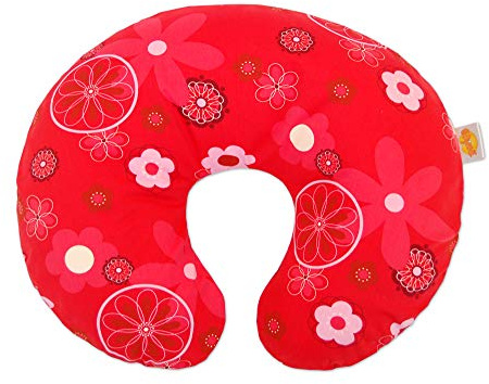 Theraline 59408802 Wynnie - das amerikanische Stillkissen inklusive Bezug, retroblume rot