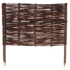 Weidenprofi Beeteinfassung, Gartenzaun aus Weide, Größe (BxH): 60 x 40 cm, Höhe inkl. Staken ca. 60 cm …