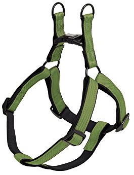 Nobby Geschirr Classic Reflect Soft, lindgrün/schwarz Brust: 40/56 cm, B: 15 mm, 1 Stück