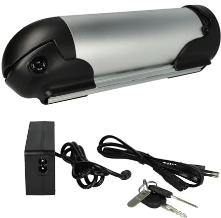 vhbw Batterie pour Prophete (Trio) | DeHawk, Stratos, LandCrossers etc. vélo électrique (10Ah, 36V, Li-ion) + chargeur - argenté