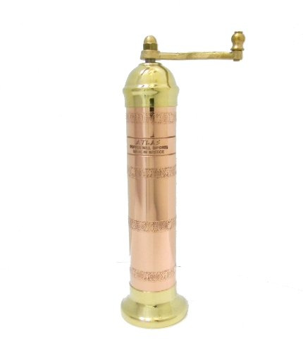 Pepper Mill Imports Atlas Salt Mill, Copper/Brass, 9