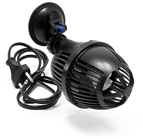 SunSun JVP-101A Strömungspumpe 3000 l/h 6 W Aquarium Pumpe mit 1 schwenkbaren Düse und Saugnapf zur einfachen Befestigung