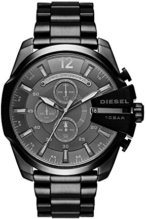 Diesel Orologio Analogico Uomo con Cinturino in Placcato in Acciaio Inox DZ4355