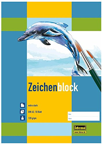 10 Zeichenblöcke / 10 Blatt je Block/Malblock DIN A3 / 120g/m²