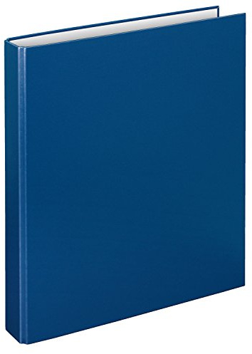 VELOFLEX 1141050 - Ringbuch Basic, DIN A4, 1 Stück, blau, Füllhöhe 25 mm, Ringordner mit 2 Ring-Mechanik, Ordner schmal